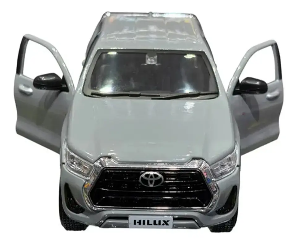 Toyota Hilux 1:27 Maisto Gris 4