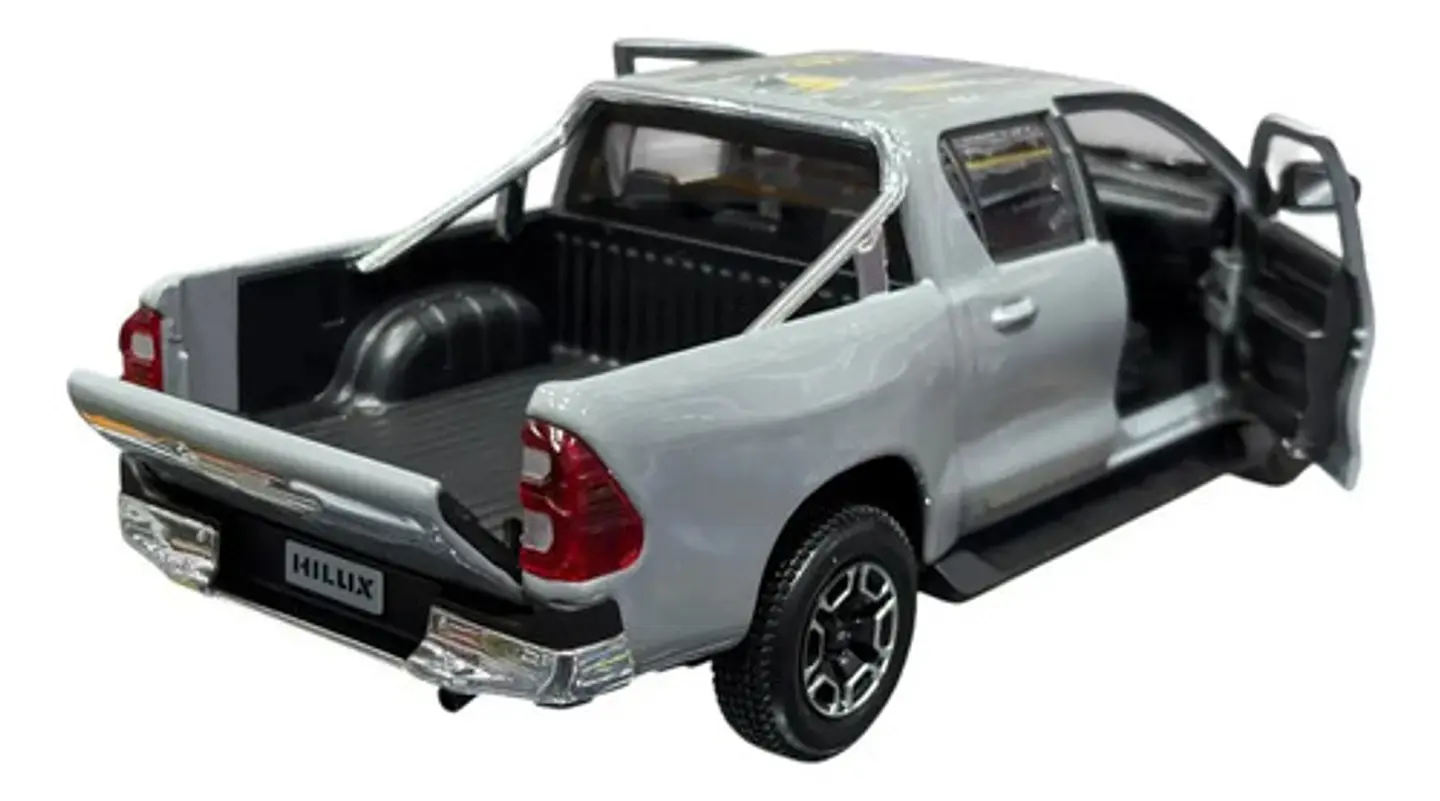 Toyota Hilux 1:27 Maisto Gris 8