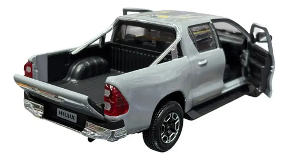 Toyota Hilux 1:27 Maisto Gris 8