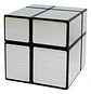 Cubo Mágico Qiyi Mirror 2x2 Plateado Para Desarrollo Mental - Miniatura 1