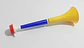 Corneta Vuvuzela 35cm Tricolor Plástica 3 Piezas Ajustable - Miniatura 4