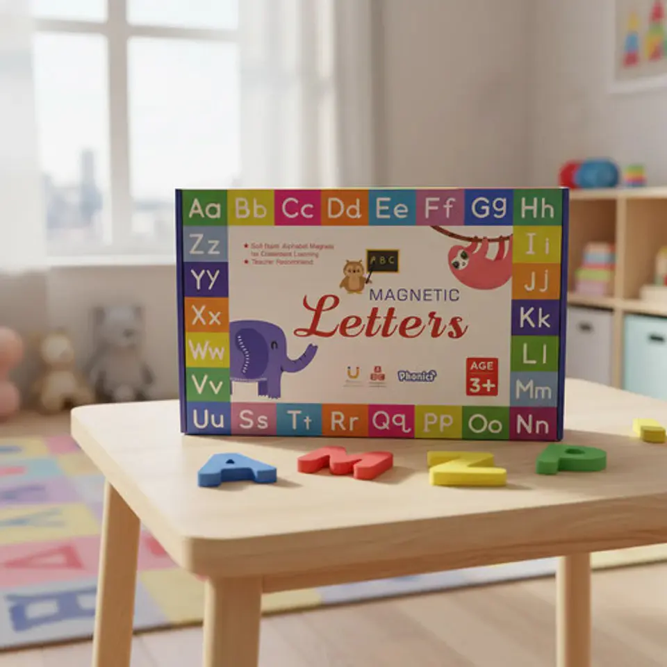 Juego Didáctico Letras Magnéticas De Foamy Abecedario Niños 2