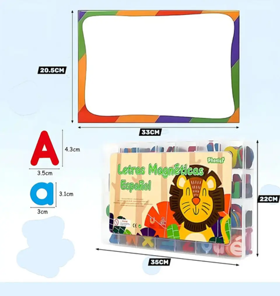 Juego Didáctico Letras Magnéticas De Foamy Abecedario Niños 7