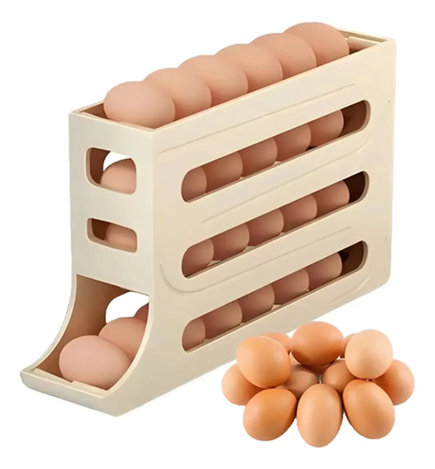 Soporte Para Huevos Dispensador Organizador Refrigerador 2
