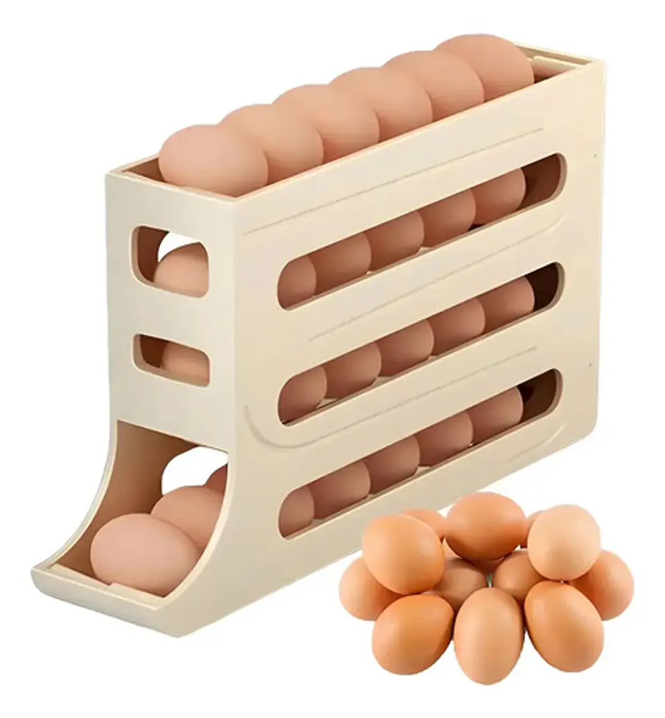 Soporte Para Huevos Dispensador Organizador Refrigerador 2