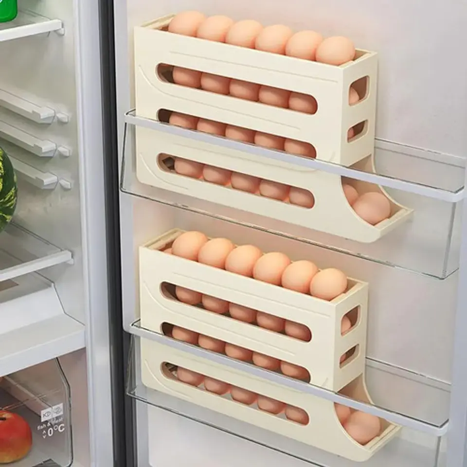 Soporte Para Huevos Dispensador Organizador Refrigerador 3