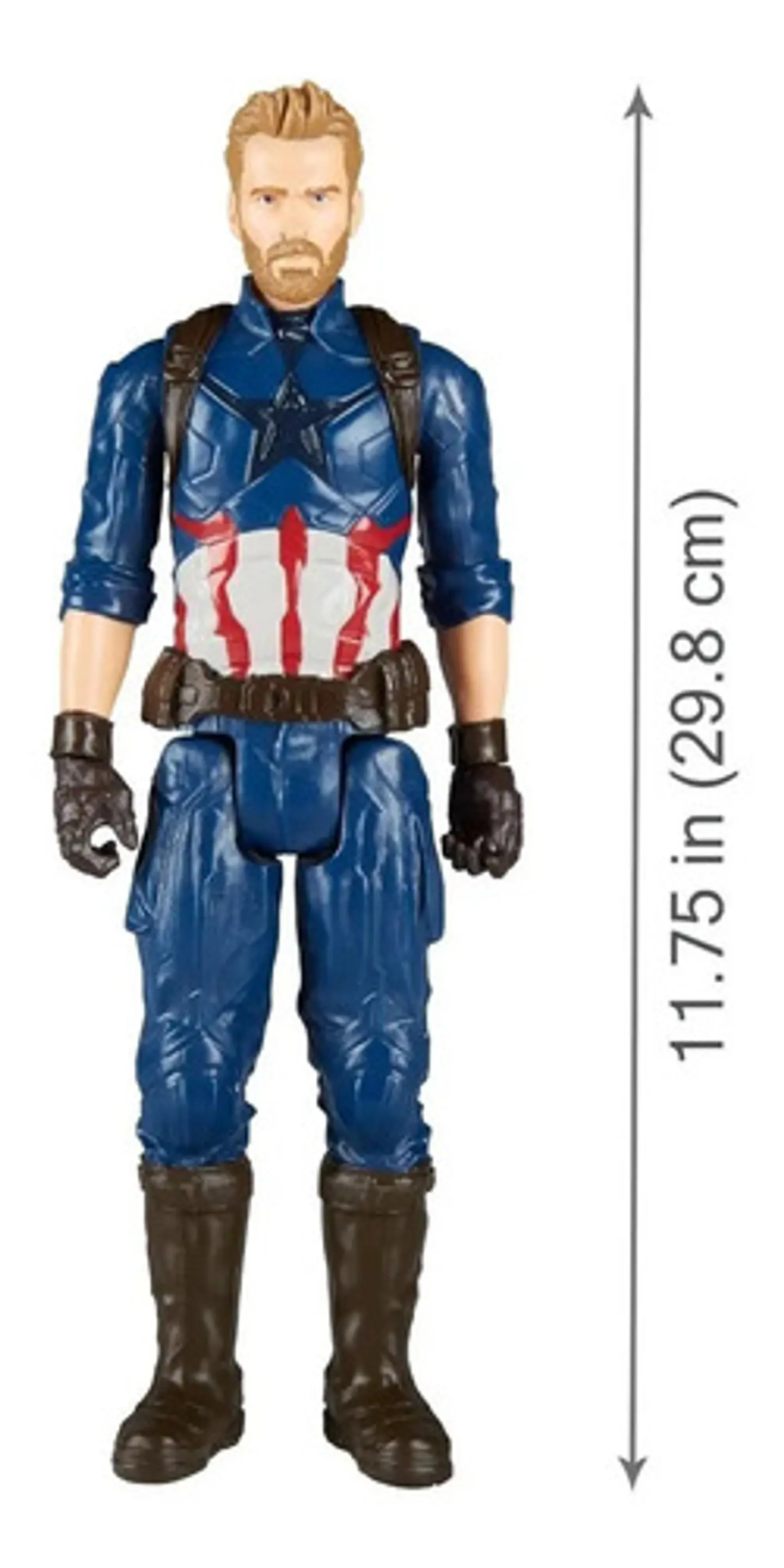 Figura de Acción Capitán América Titan Hero Series Marvel de 30 cm 5