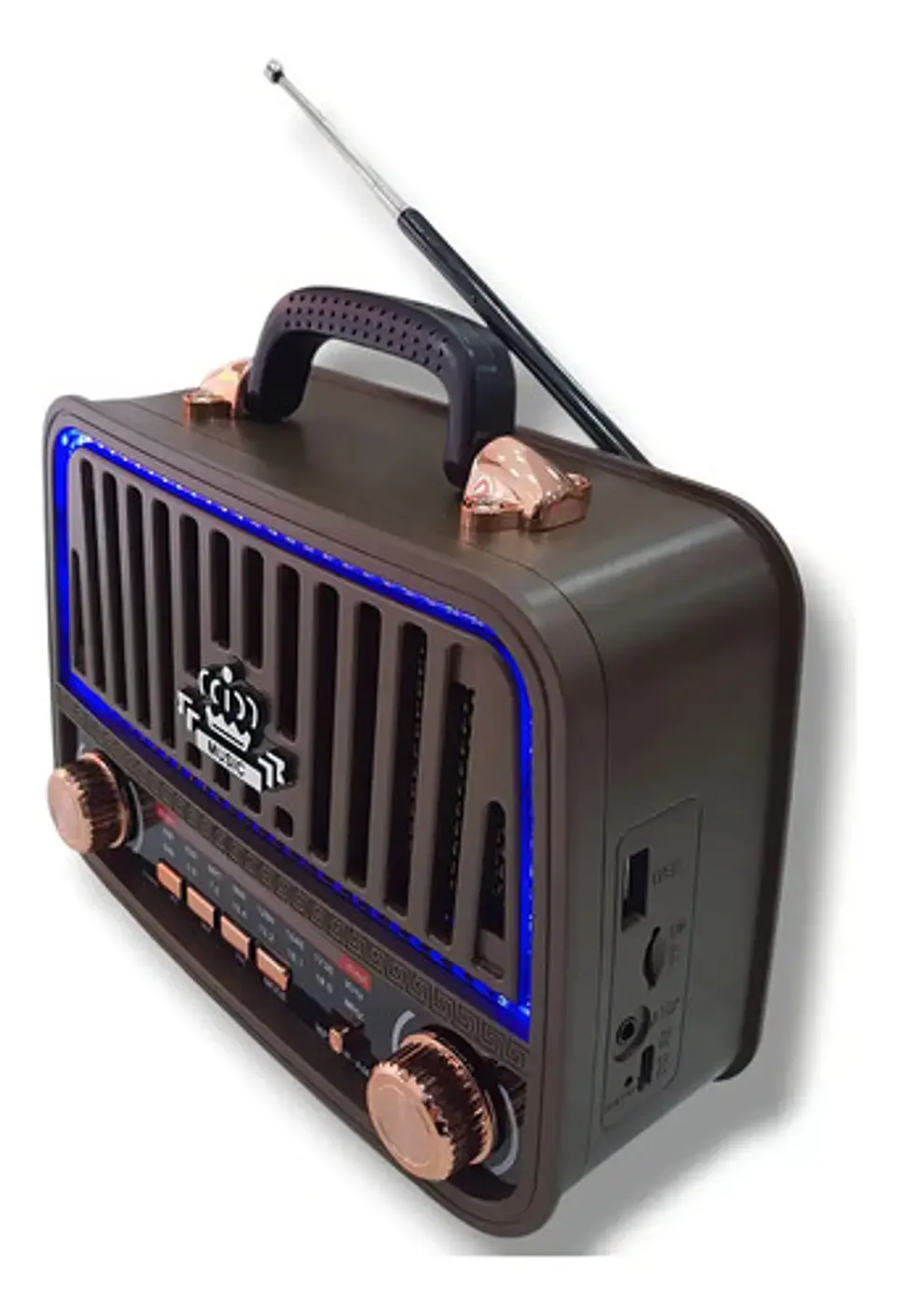 Radio Parlante Portátil Vintage Meier M-115bt Bluetooth Usb 2