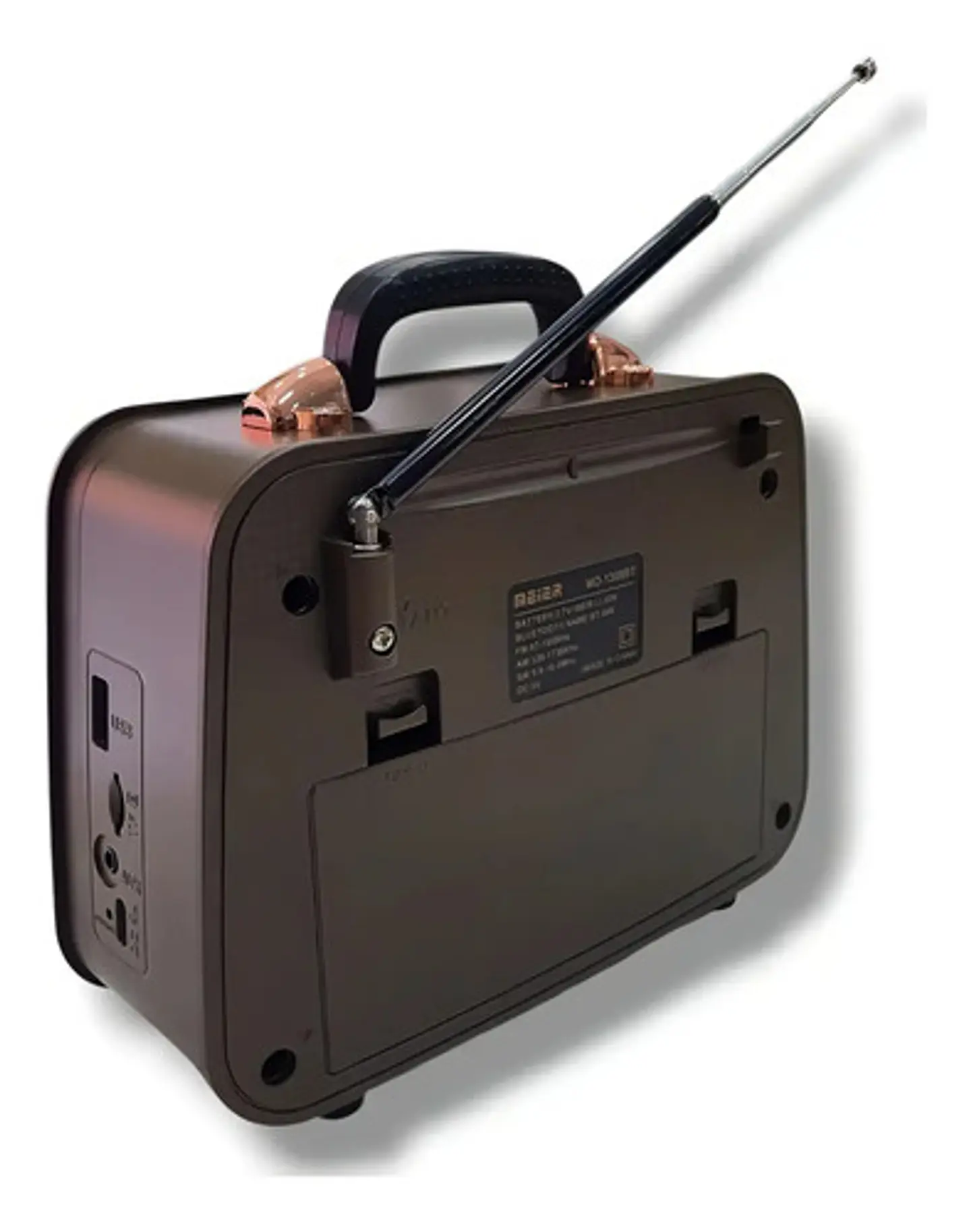 Radio Parlante Portátil Vintage Meier M-115bt Bluetooth Usb 3