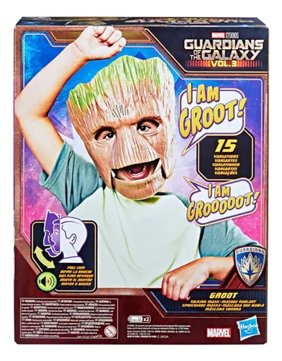 Máscara Electrónica Marvel Guardianes de la Galaxia de Groot con Sonido Hasbro 3