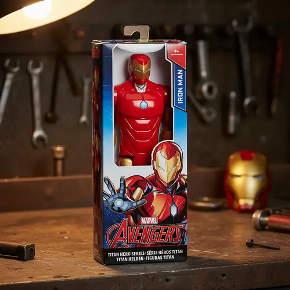 Figura De Acción Iron Man Avengers 30 Cm Articulada Titan 2