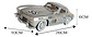 Mercedes Benz 300sl Miniautos Metal Con Luces Y Sonido 1/24w Color Negro - Miniatura 6