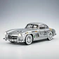 Mercedes Benz 300sl Miniautos Metal Con Luces Y Sonido 1/24w Color Negro - Miniatura 7