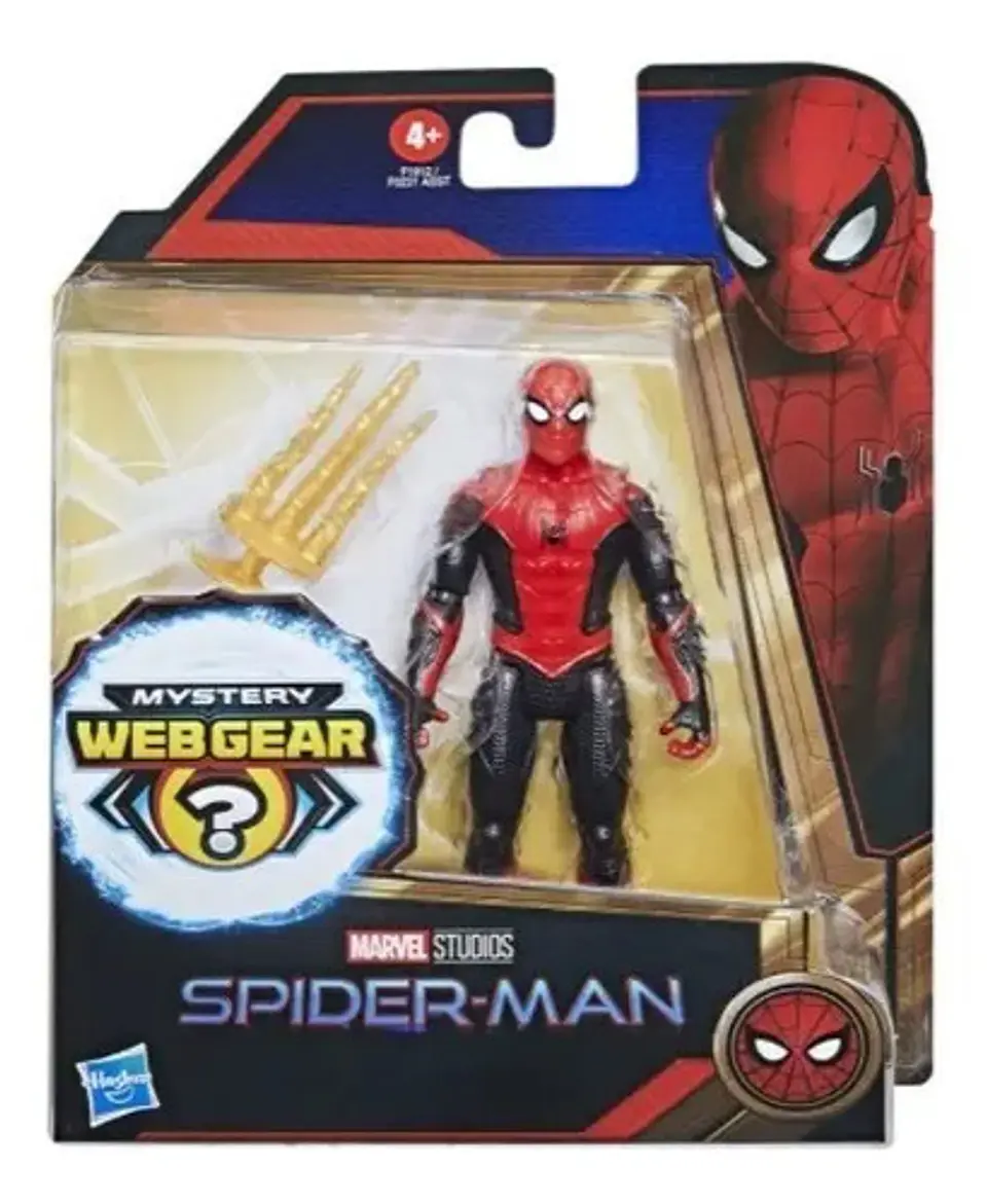 Spiderman No Way Home Red & Black Figura Mistery Web Gear 2