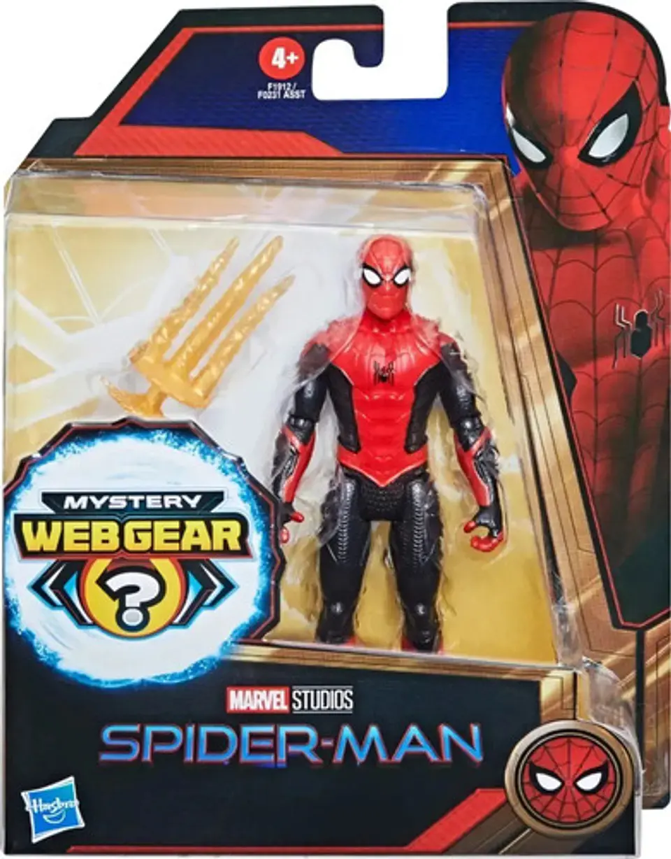 Spiderman No Way Home Red & Black Figura Mistery Web Gear 3