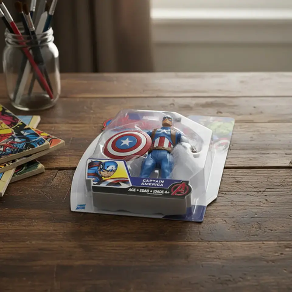 Figura De Acción Capitán América Marvel Avengers Hasbro 3