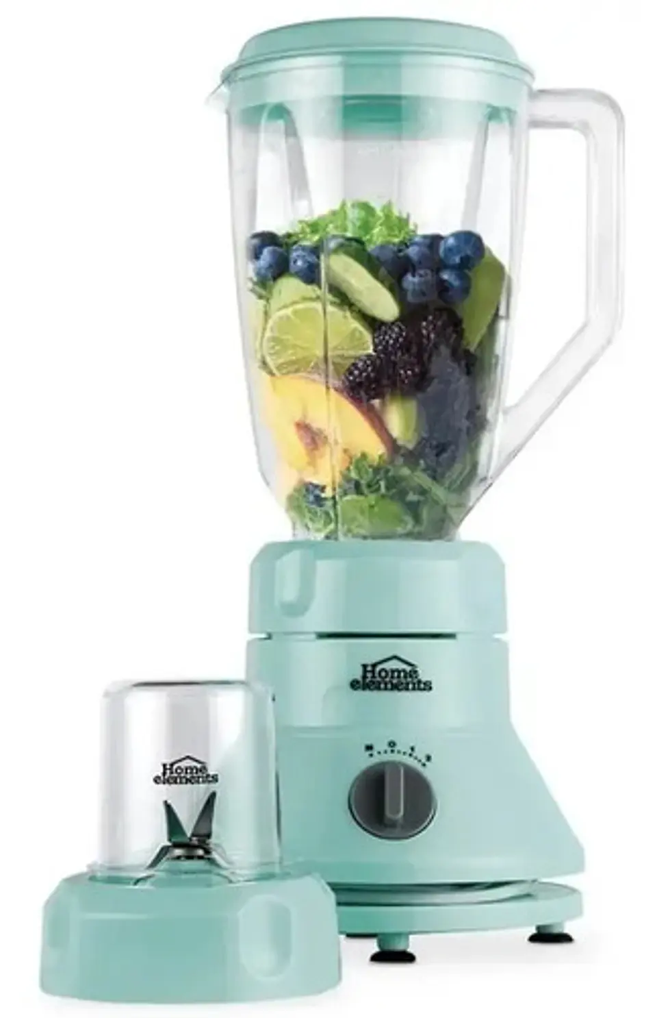 Licuadora Con Pica Todo 2 Velocidades + Pulso Home Elements Color Mint He2819m 3