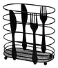 Portacubiertos Escurridor Metálico Para Cocina Moderno - Miniatura 2
