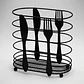 Portacubiertos Escurridor Metálico Para Cocina Moderno - Miniatura 5
