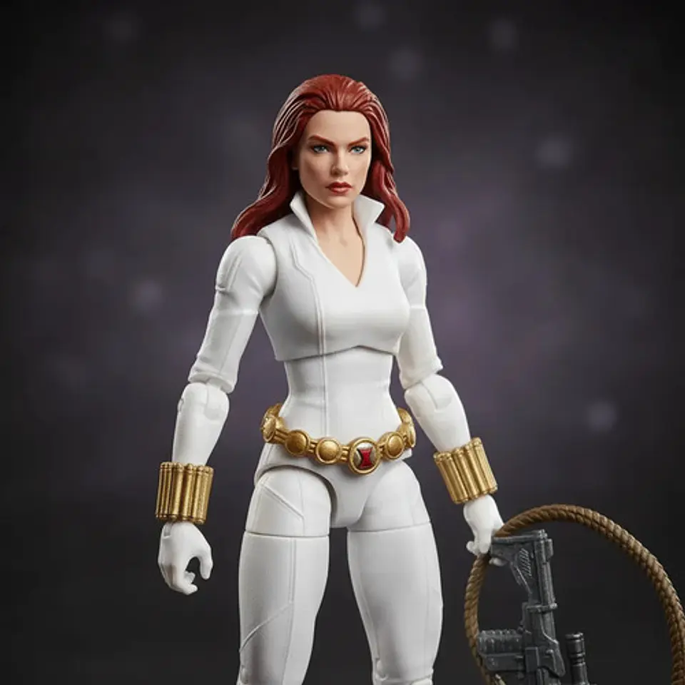Figura Accion Marvel Legends Viuda Negra Deroly Origin 4