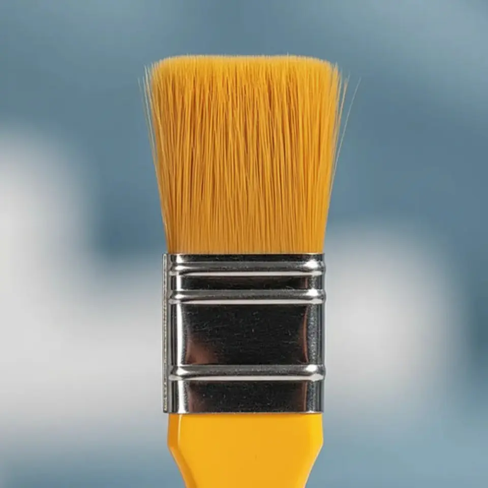 Set De 10 Pinceles Profesionales Para Arte Acrílico Con Estu Amarillo 5