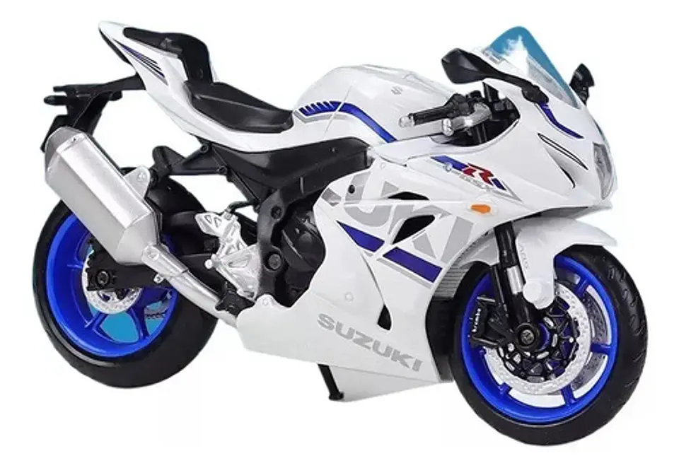 Suzuki Gsx-r1000 Modelo 1:12 Metal Moto Colección Color 1000r-blanco Suzuki Gsx-r1000 Metal Motocicleta Model Coleccionable 1:12 1