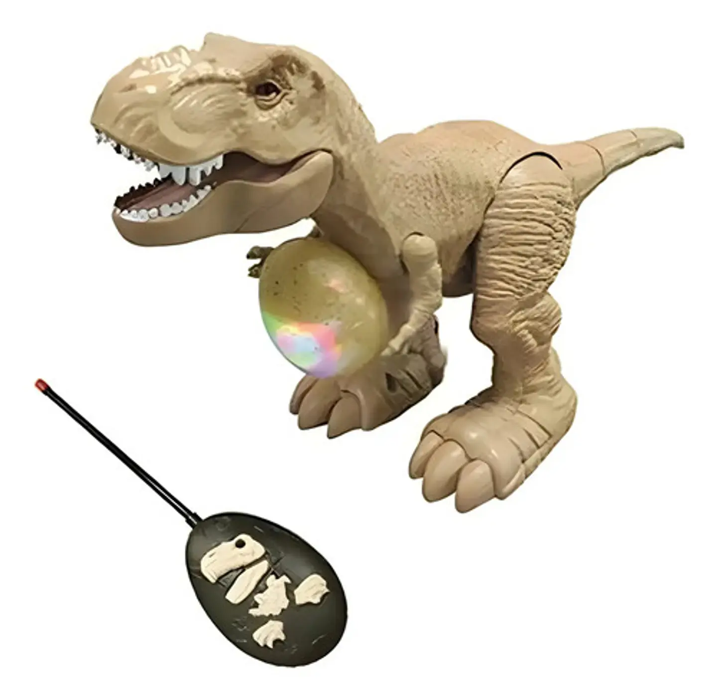 Dinosaurio A Control Remoto Rex Amarillo Con Sonido Y Movimiento 2