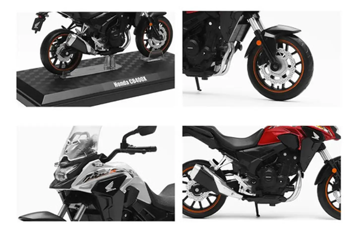 Motocicleta De Metal Honda Wing Cb400x Con Base Ww 2021 2