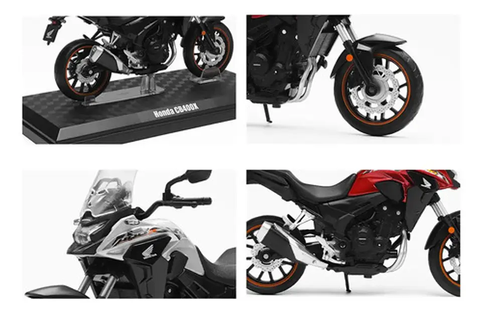 Motocicleta De Metal Honda Wing Cb400x Con Base Ww 2021 2