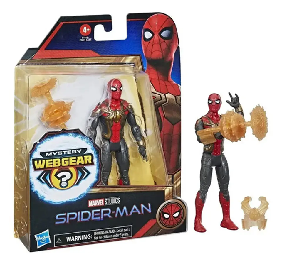 Figura De Acción Spider-man Mystery Web Gear Hasbro Marvel 1