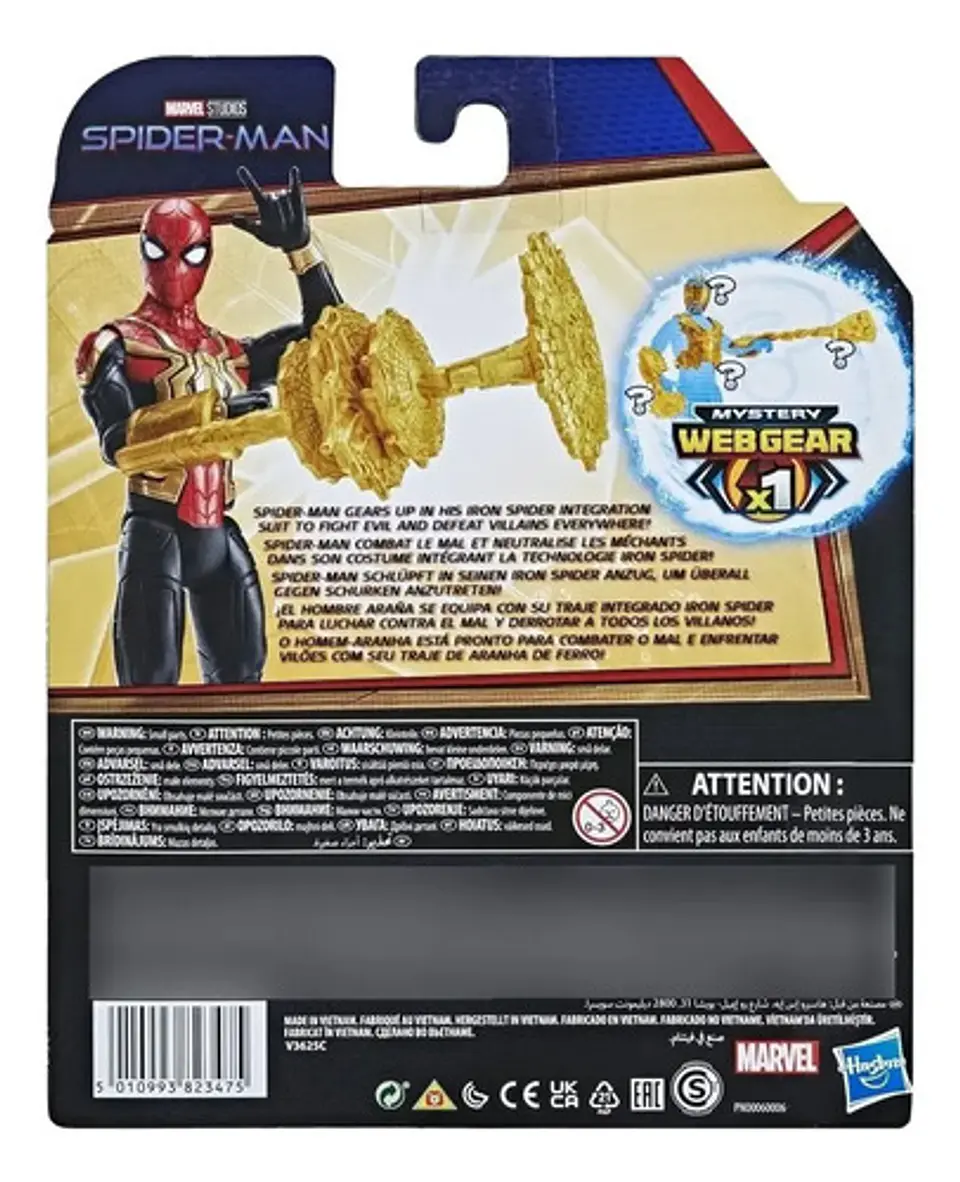 Figura De Acción Spider-man Mystery Web Gear Hasbro Marvel 3