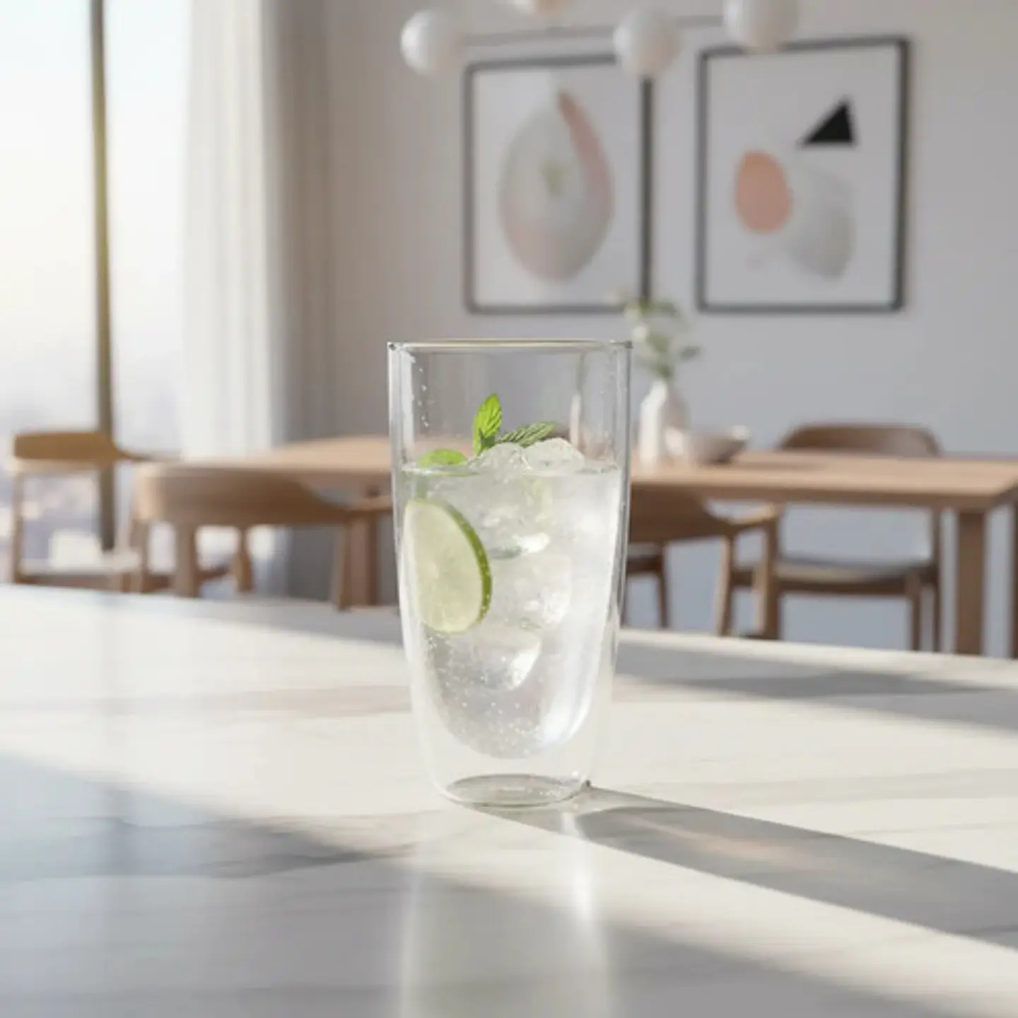 Vaso Doble Pared Borocilicato 650ml Para Agua Jugo O Bebidas Transparente 2