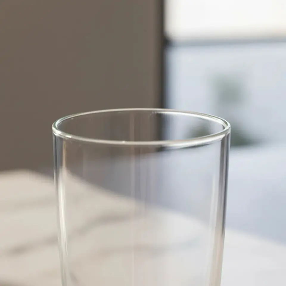 Vaso Doble Pared Borocilicato 650ml Para Agua Jugo O Bebidas Transparente 5
