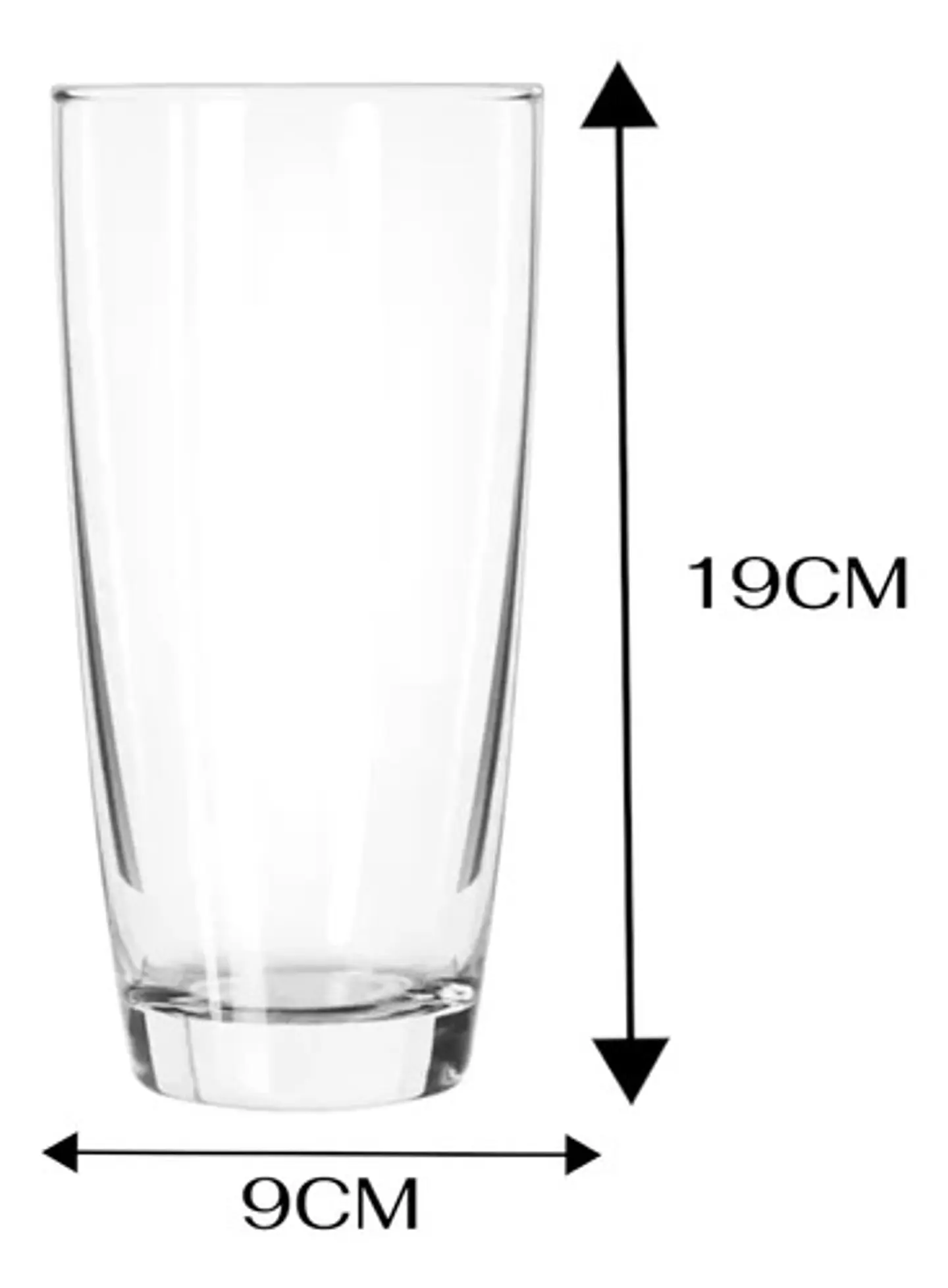 Vaso Doble Pared Borocilicato 650ml Para Agua Jugo O Bebidas Transparente 6