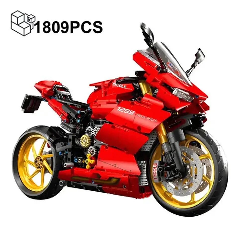 Moto Ducati Panigale 1299 Para Armar Con Bloques Technic 2