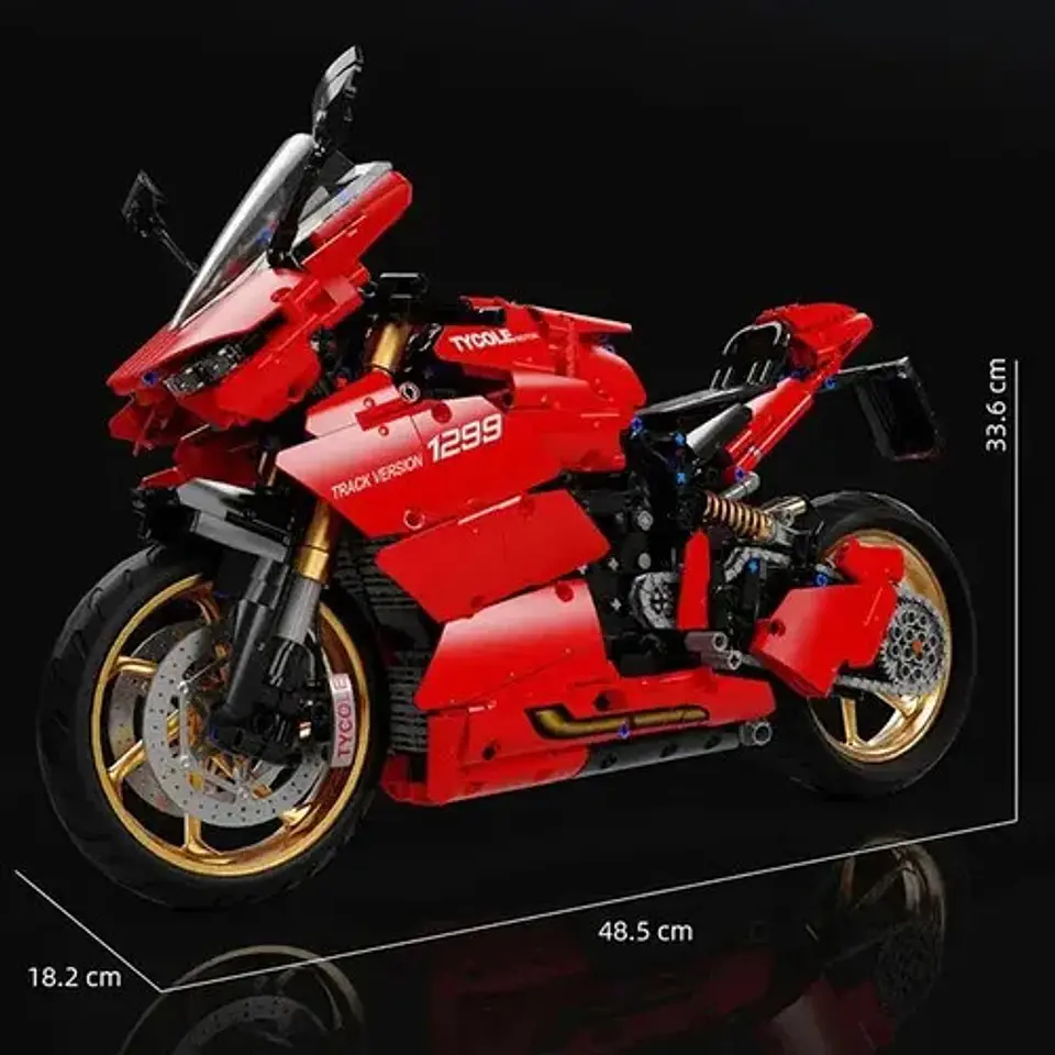 Moto Ducati Panigale 1299 Para Armar Con Bloques Technic 3
