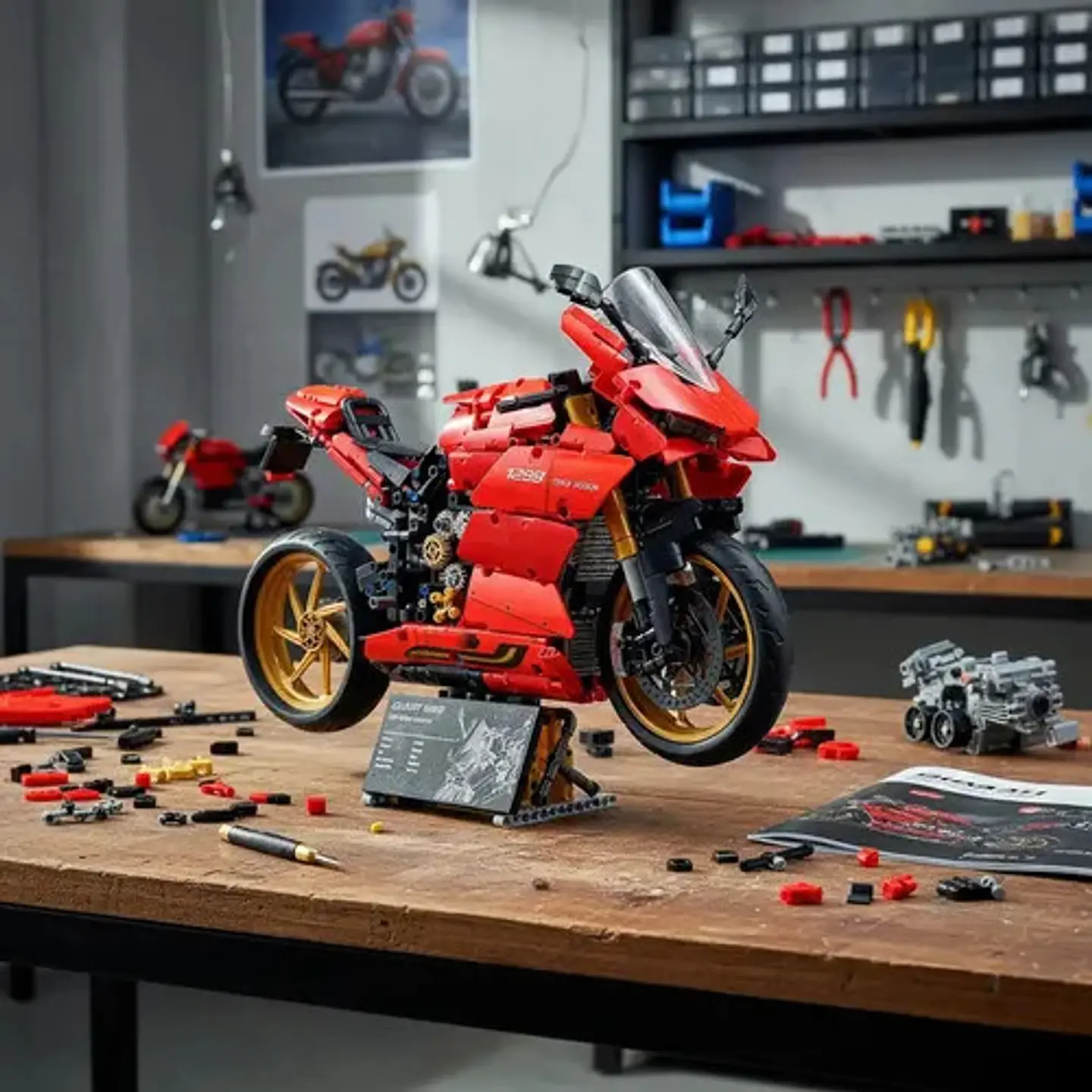 Moto Ducati Panigale 1299 Para Armar Con Bloques Technic 4
