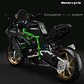 Moto Kawasaki H2r Para Armar Tipo Technic 1885 Piezas T4019 - Miniatura 3