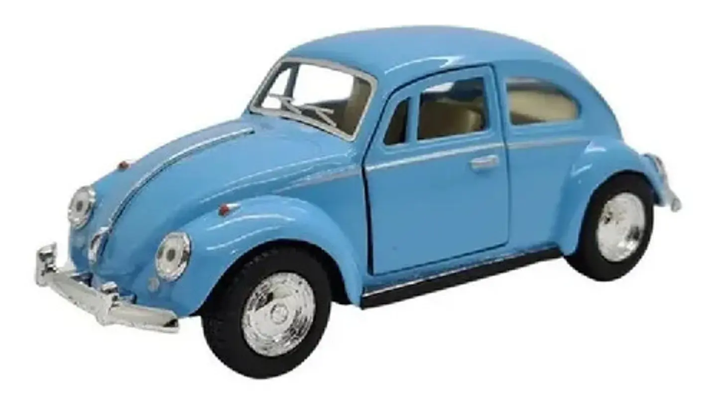 Volkswagen Beetle 1976 Kinsmart (escala 1:32) 12 Cms. Azul 1