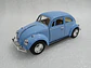 Volkswagen Beetle 1976 Kinsmart (escala 1:32) 12 Cms. Azul - Miniatura 7