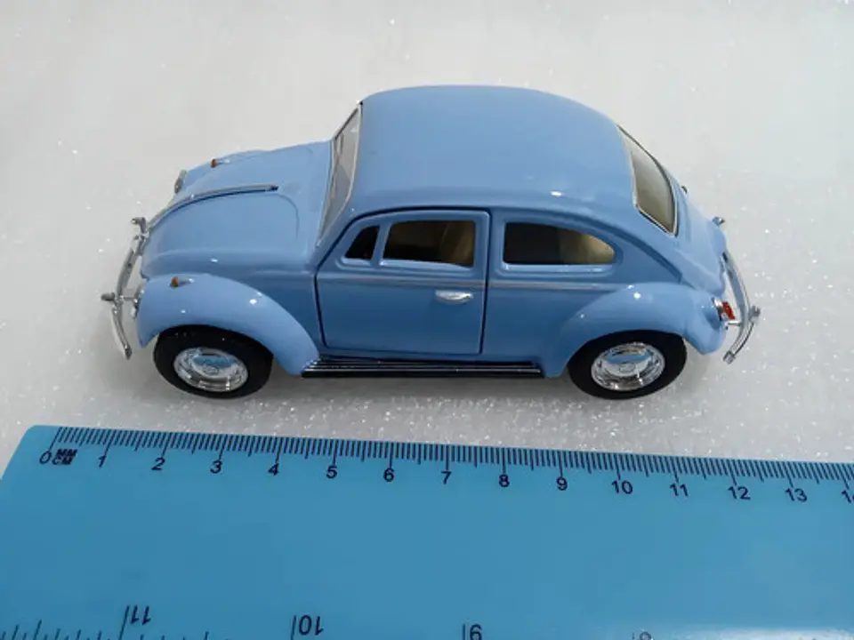 Volkswagen Beetle 1976 Kinsmart (escala 1:32) 12 Cms. Azul 11