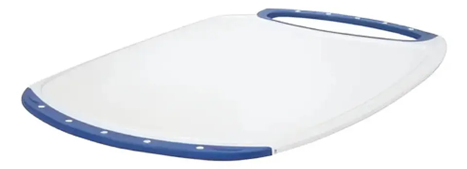 Tabla De Picar De Polietileno Rectángular Con Puntos, 35x23 Cm, Azul Rectángular Puntos 1