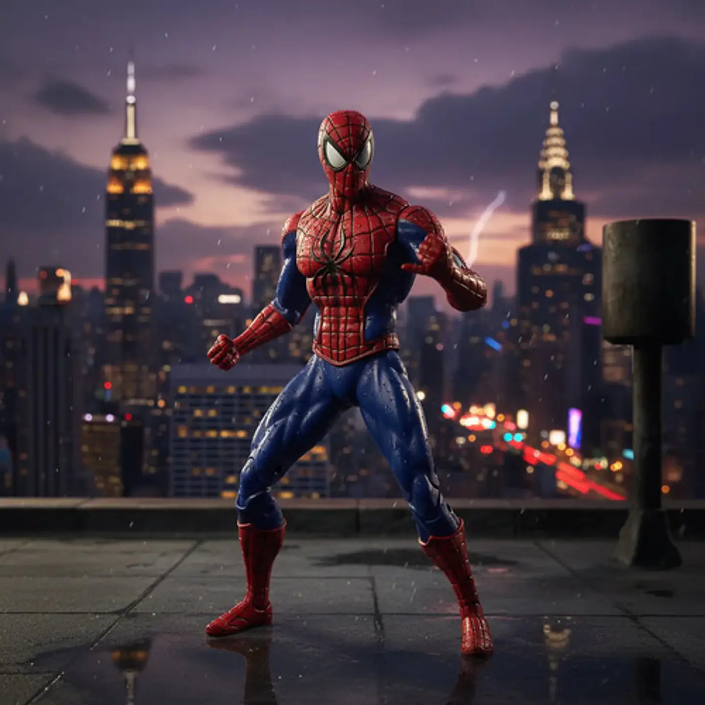 Figura De Acción Spider-man Hombre Araña Articulado Clásico 4