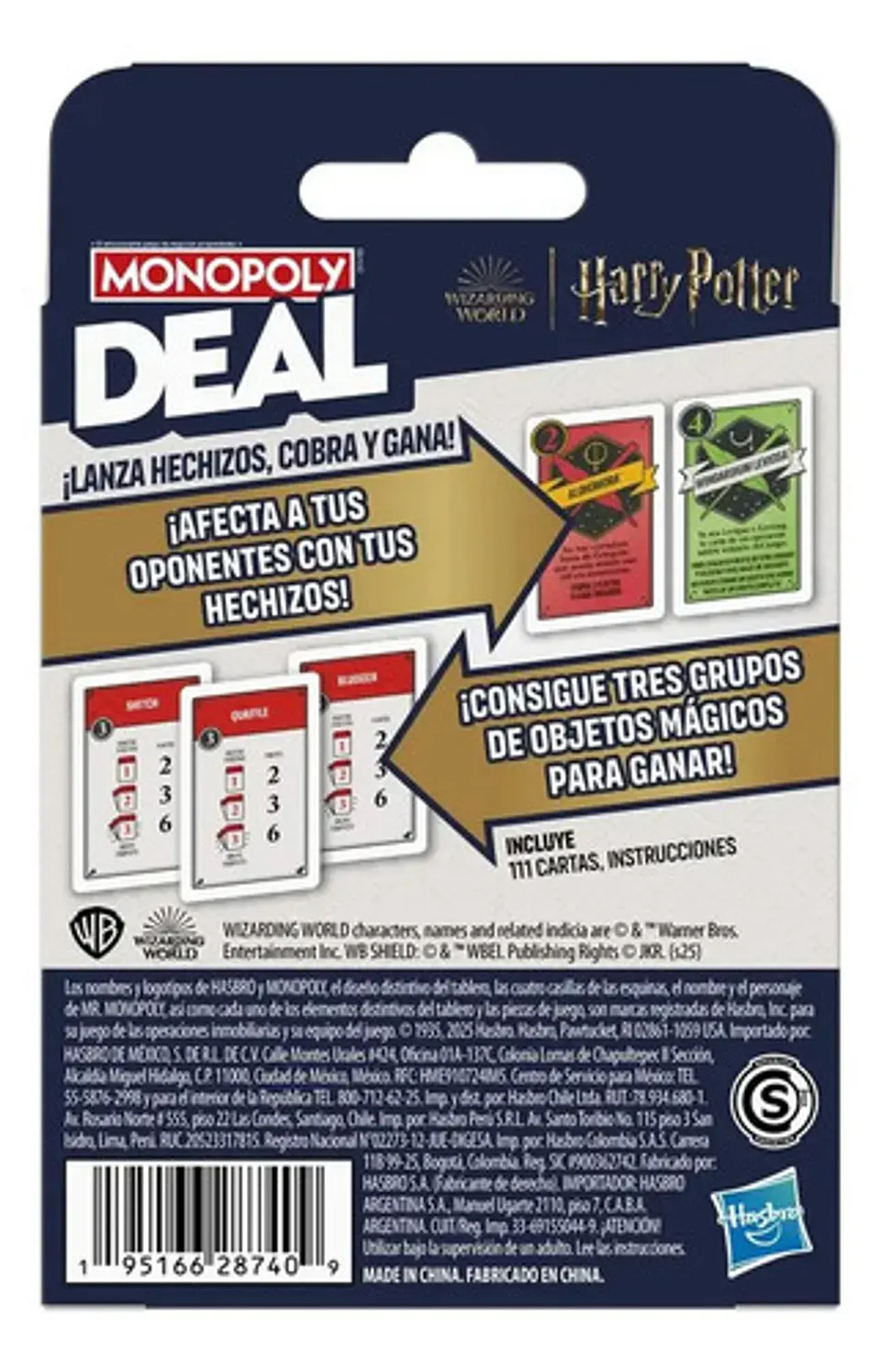 Juego De Mesa Monopoly Deal Harry Potter G0717 Hasbro 3