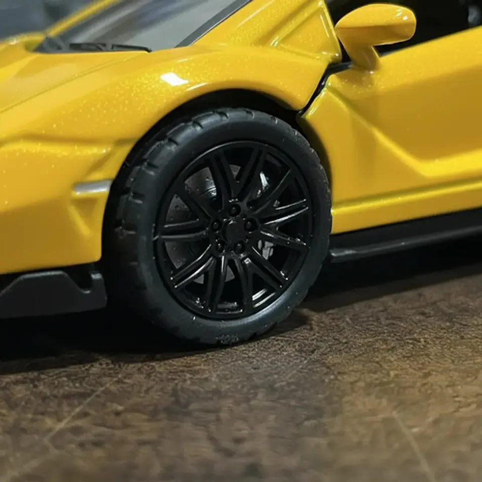 Carro A Escala 1:32 Lamborghini Sian Juguete Metálico Caja 5