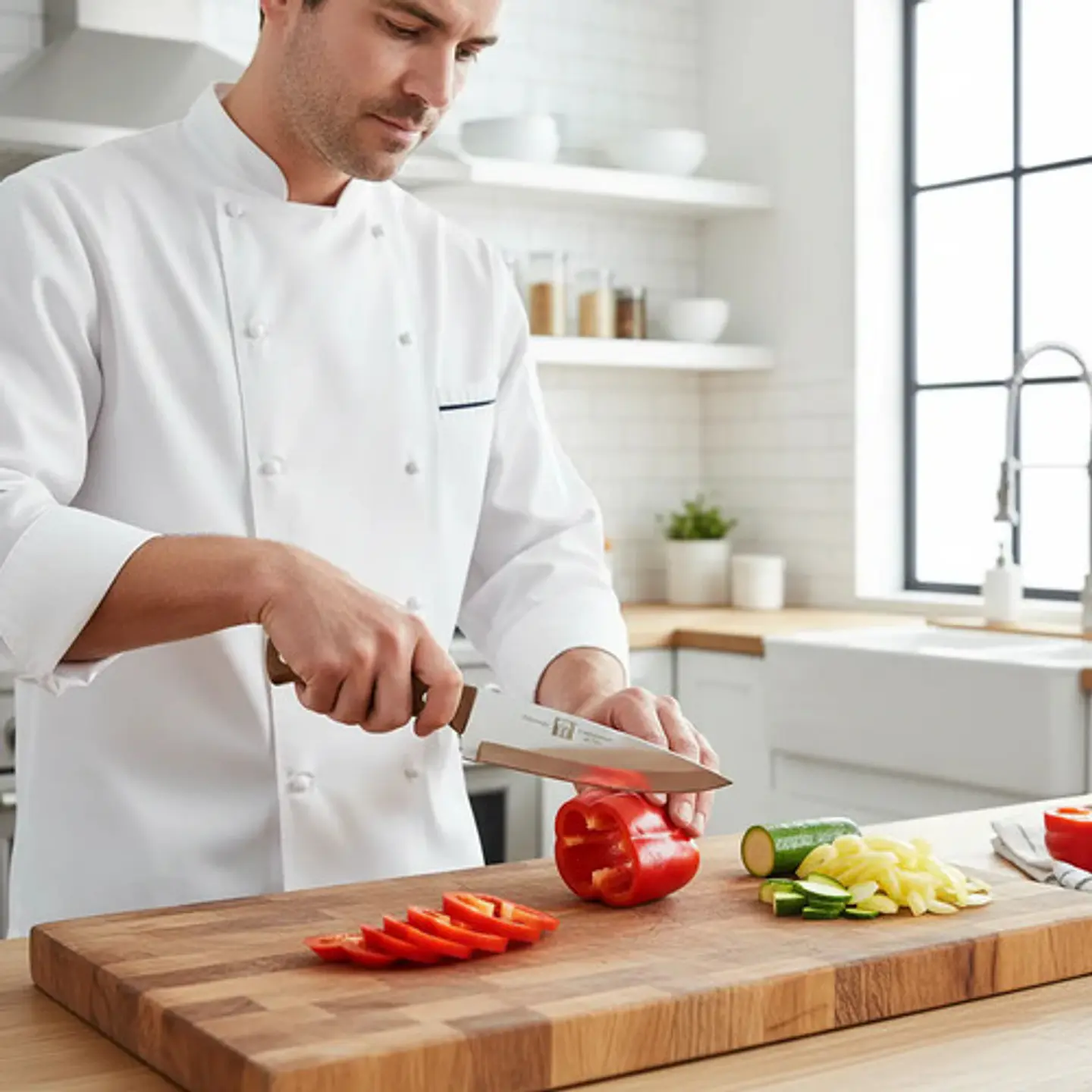Cuchillo Cocina Tramontina Profesional Master Mango Madera 3