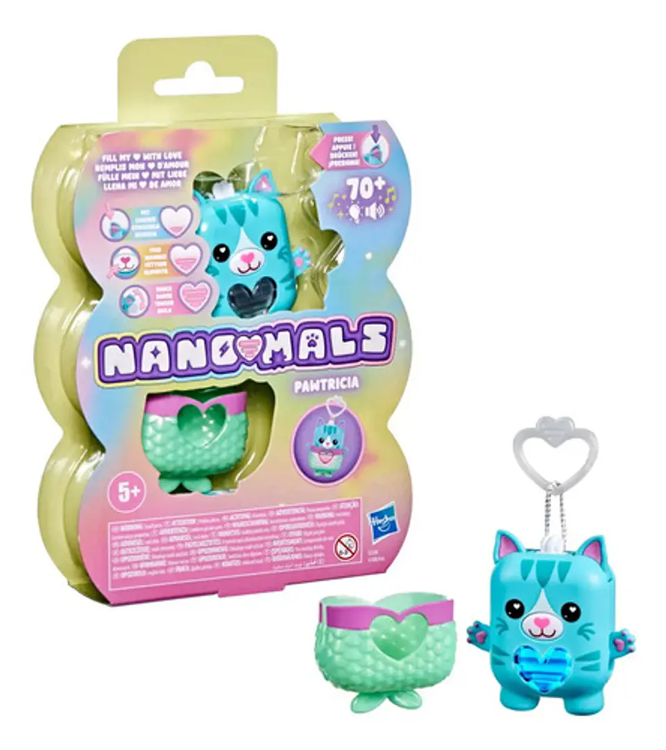Mascota Electrónica Nano-mals La Gatita Azul Pawtricia 3