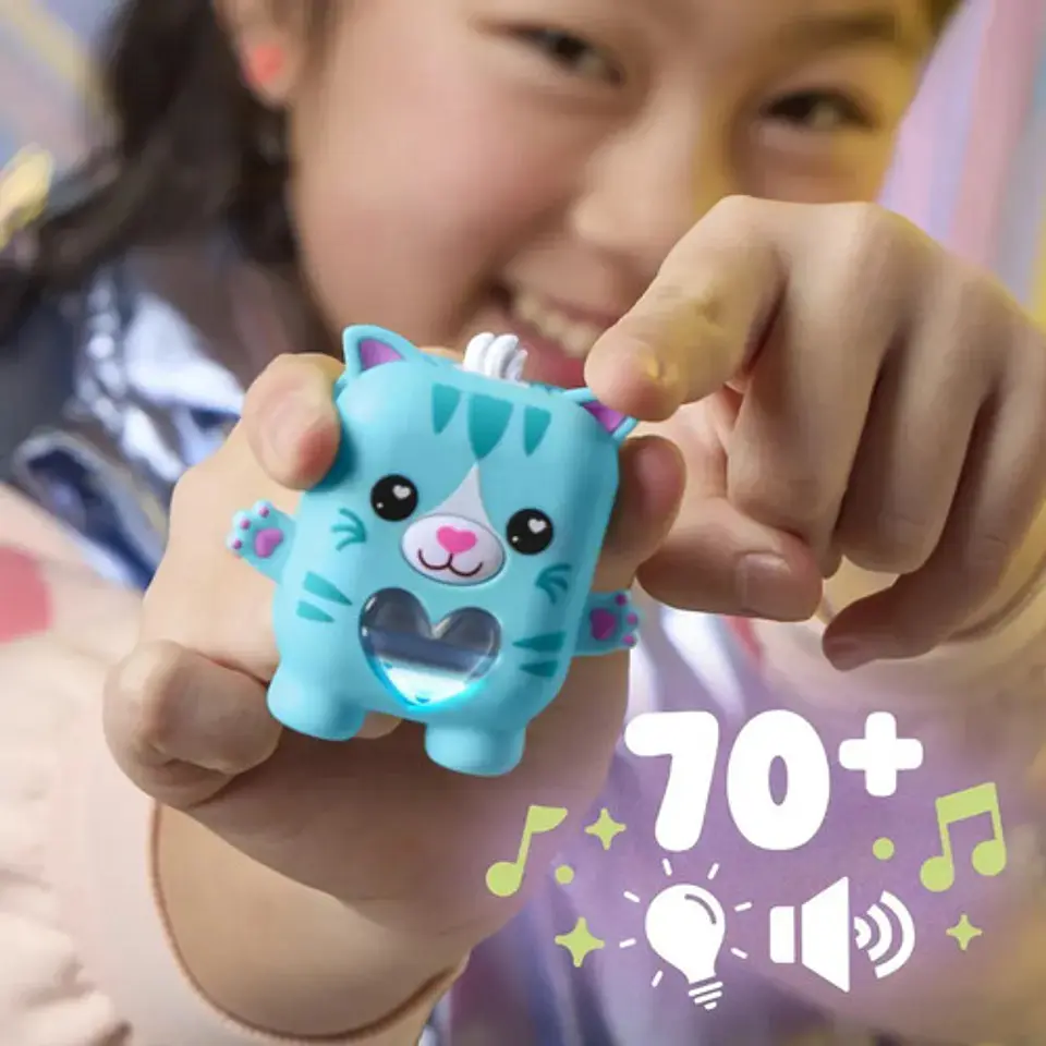 Mascota Electrónica Nano-mals La Gatita Azul Pawtricia 4