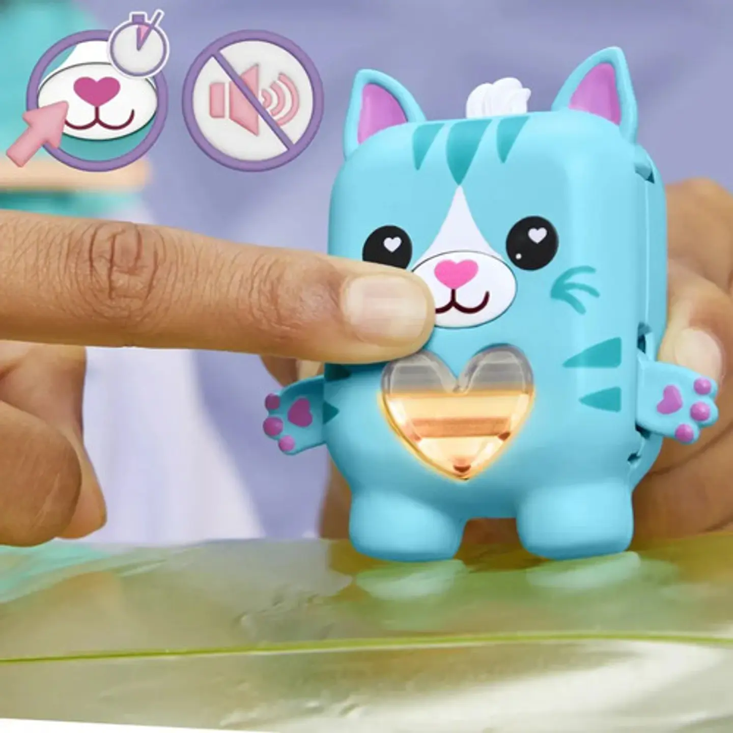 Mascota Electrónica Nano-mals La Gatita Azul Pawtricia 7