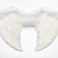 Alas De Angel Con Plumas - Disfraz Alas 60x40 Halloween Color Blanco - Miniatura 2